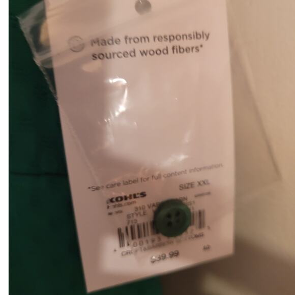 NWT Croft Barrow Green Swiss Dot Midi Dress XXL Cottagecore Modest Spring Career - Picture 14 of 14